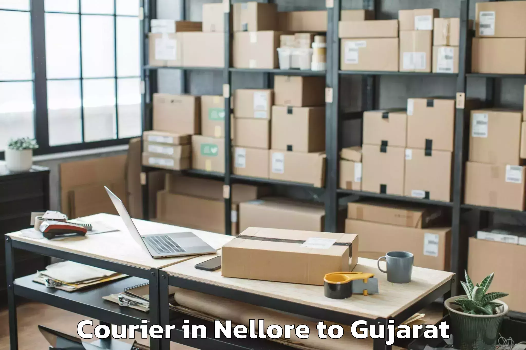 Leading Nellore to Wankaner Courier Provider